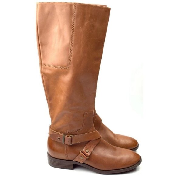 Nine West boots 6.5 Blogger brown cognac leather - Picture 11 of 11